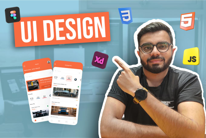 do figma saas UI UX design and prototypes for website and landing page design