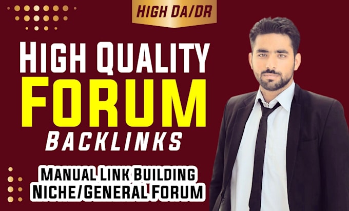do manual niche relevant quality seo forum backlinks posting
