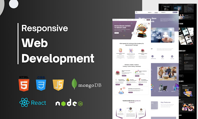 Create responsive websites using react js, nextjs or html by Inzamam21 ...
