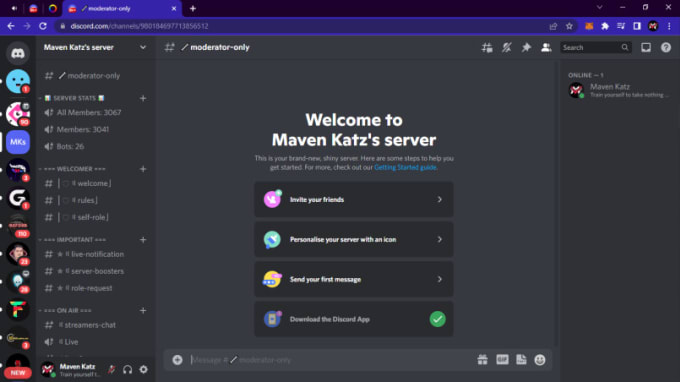 My team can build your discord server and also management it by ...