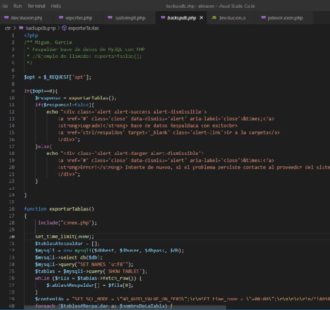 Bug fixer backend php javascript by Maghxd | Fiverr