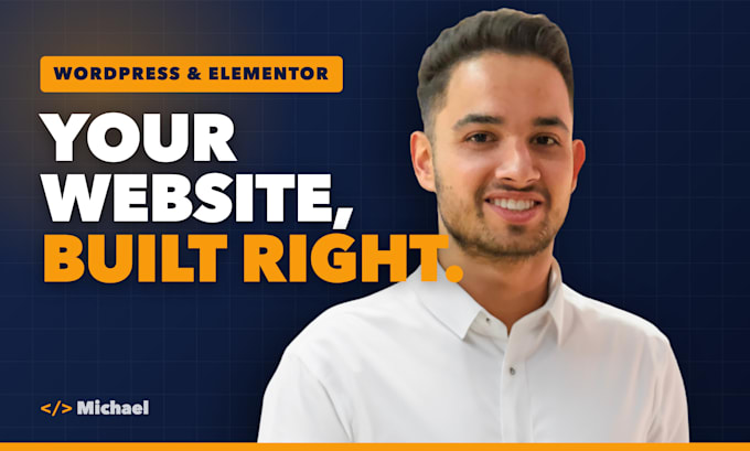 build a professional wordpress or elementor business website