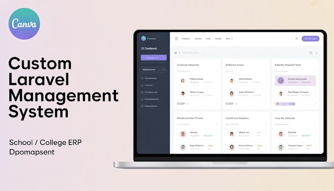 build a custom school, college management system or saas in laravel