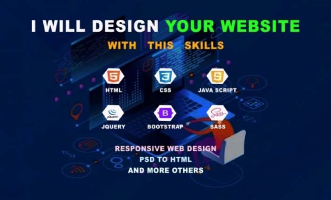 Design a responsive website with html css and javascript by ...