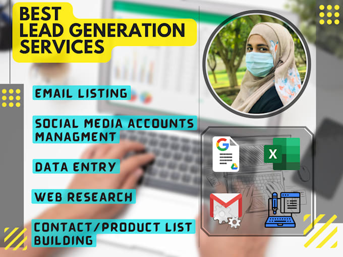 do lead generation, data entry