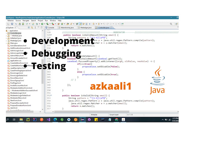 Do programming in java by Azkaali1 | Fiverr