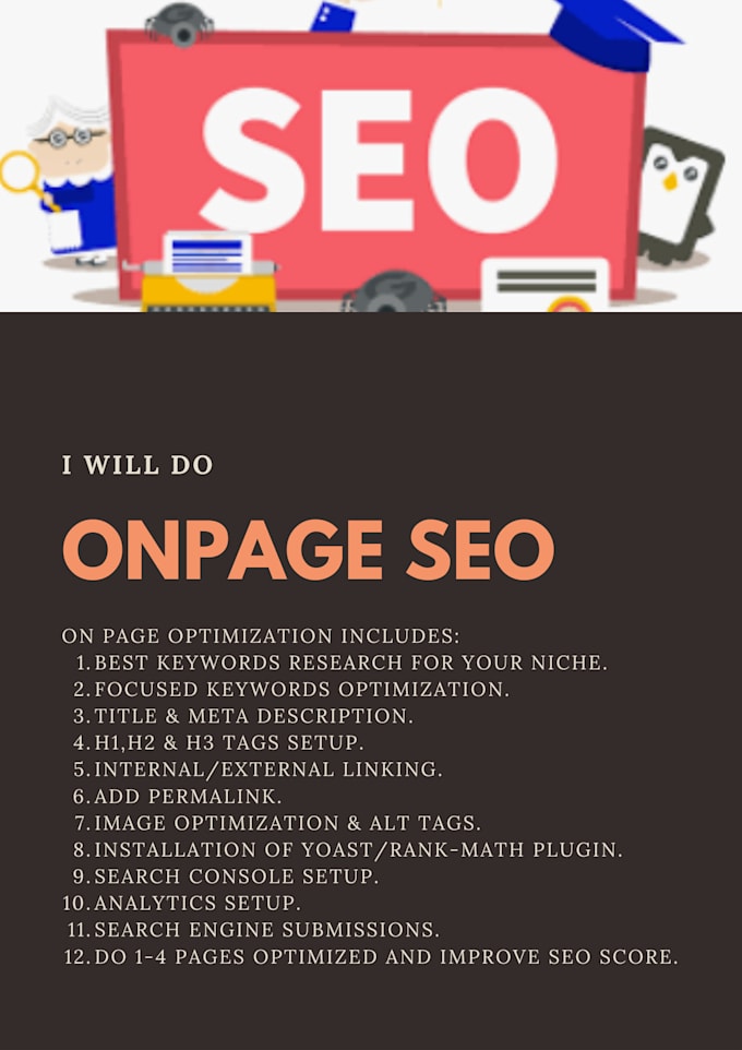 Do onpage seo optimization for your website by Sobia_amir | Fiverr