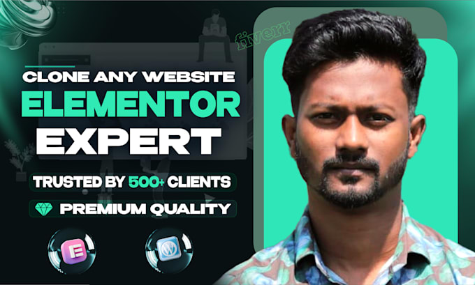 clone, copy or redesign any website into wordpress with elementor