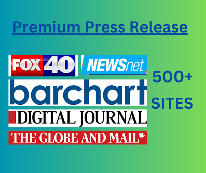 write and distribute your press release to premium sites