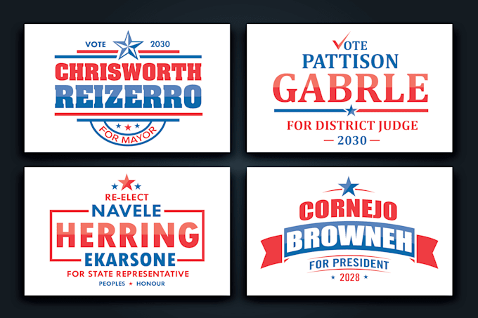 do modern political campaign logo