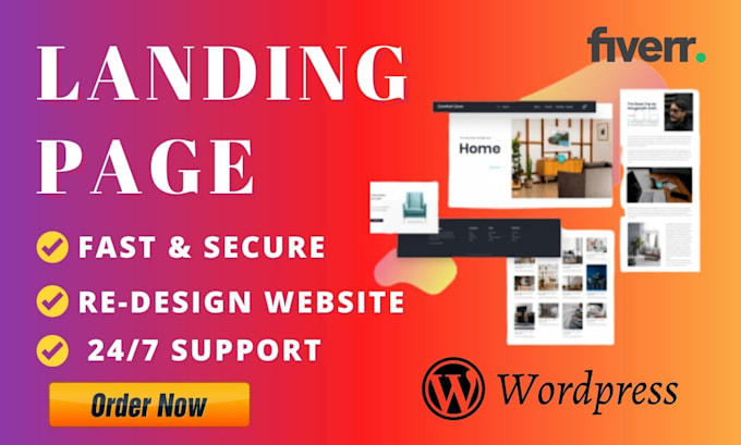 build custom wordpress landing page