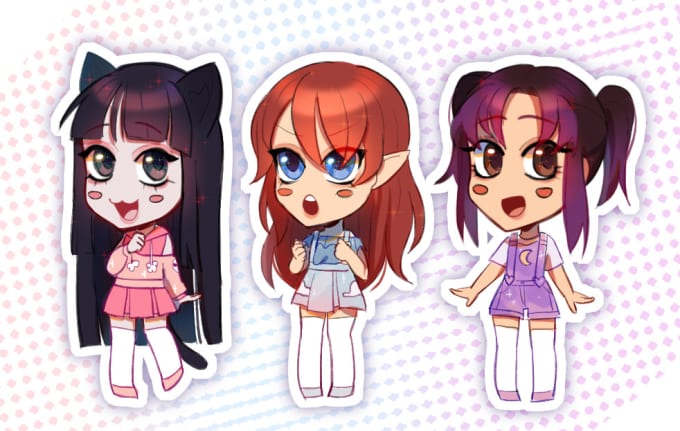 Draw cute chibi anime style by Zproducts | Fiverr