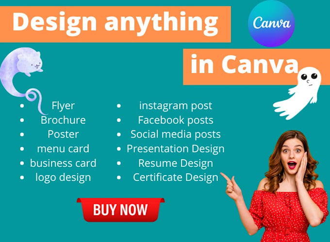 Design anything in canva editable in 24 hrs by Techthread | Fiverr
