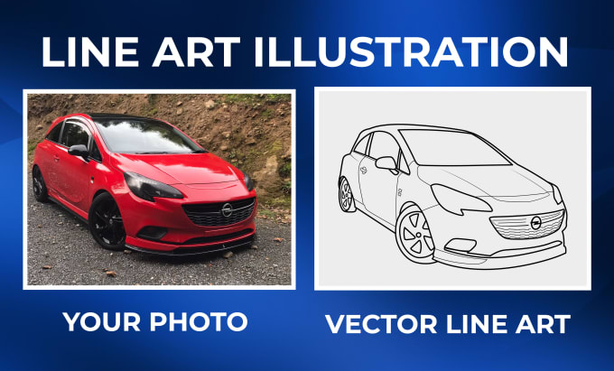 Create vector line art illustration, line drawing by Vectorstudio247 ...