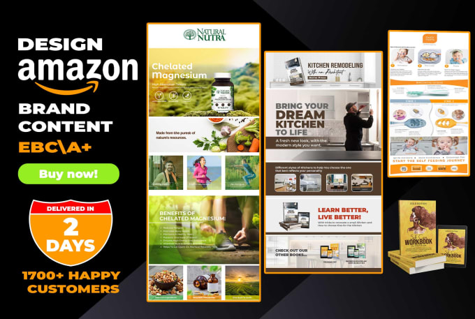 design a plus content for enhanced amazon product listings