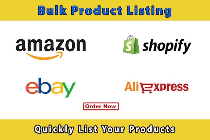 do bulk product listing uploading on amazon ebay shopify