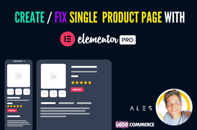 Create woocommerce single product page with elementor pro by Alesrami