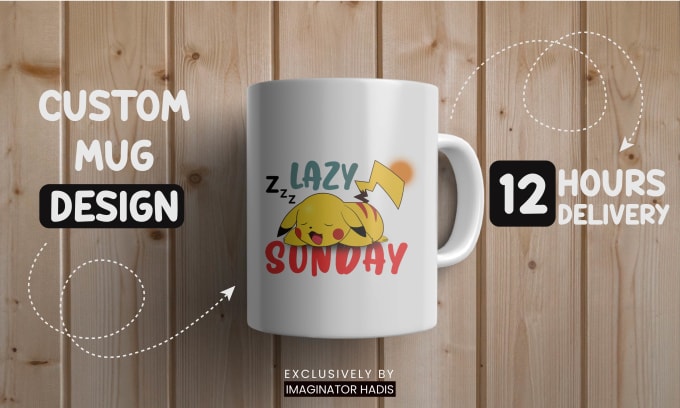 design modern caricatures, cartoons, illustrations coffee mug cup bulk designs