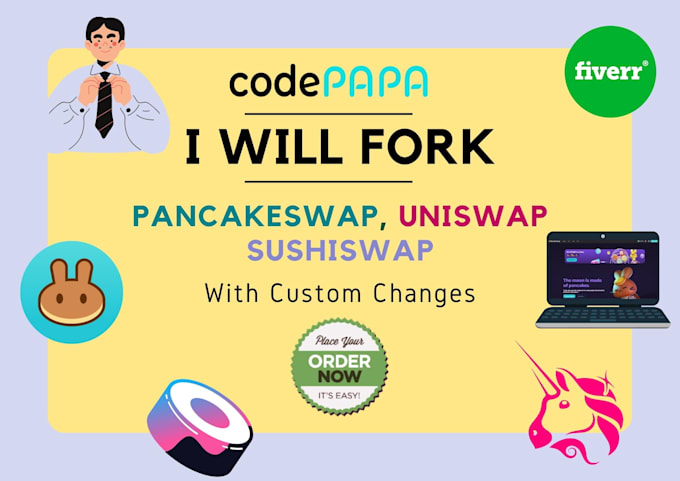 fork pancakeswap and sushiswap clone uni swap dex defi website