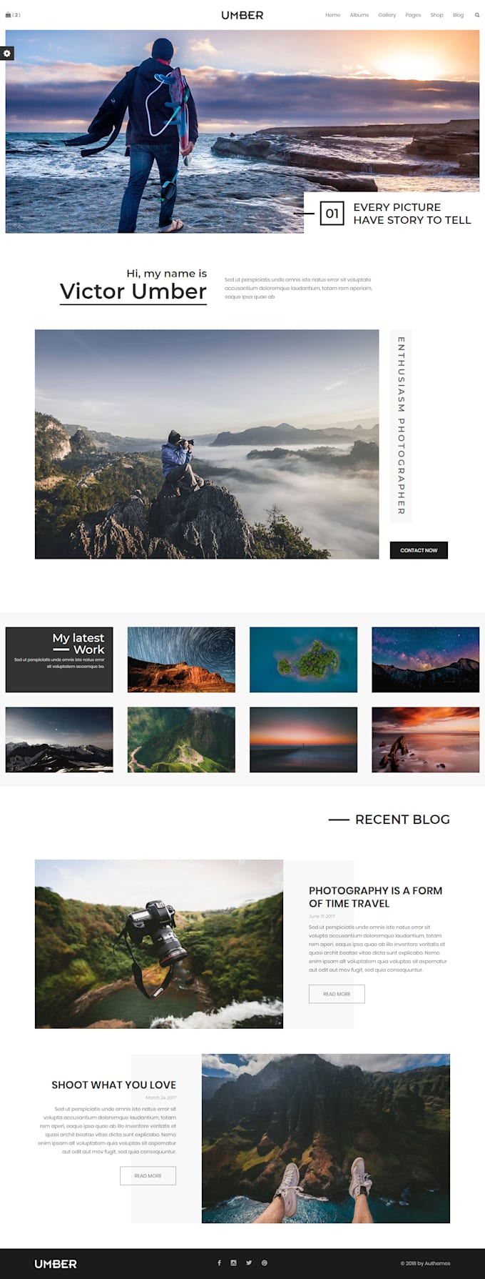 design, redesign wix photography and wix portfolio website