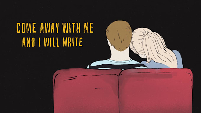 create a 2d hand drawn animated music video