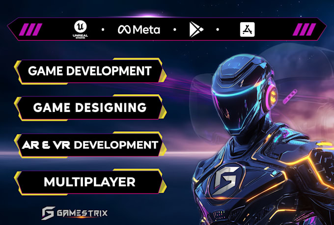 Develop unreal engine game ,ar,vr, metaverse experience by