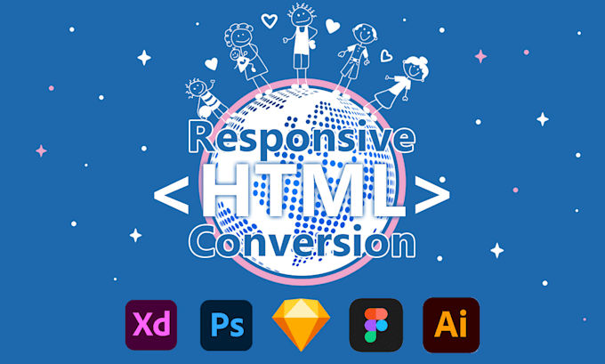 Convert psd to html xd to html sketch responsive bootstrap by Sabrael