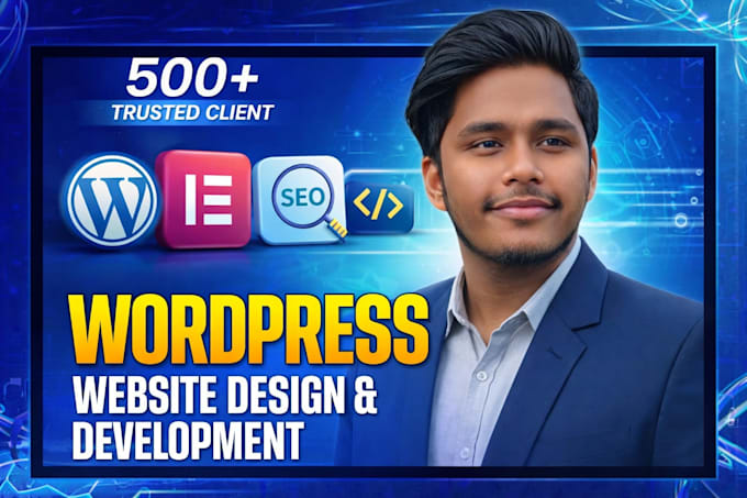 design wordpress website or business website with elementor