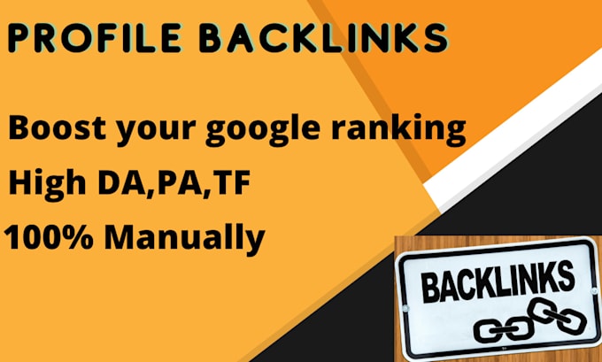 create manual profile backlinks on high authority websites
