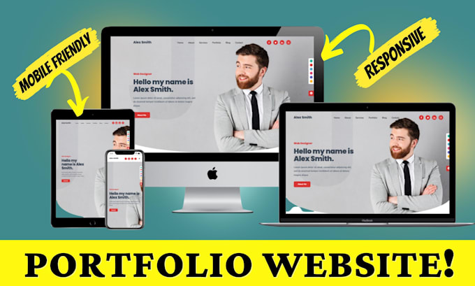 build personal portfolio website, blog or business website