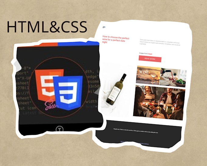 Convert your designs into html css web pages by Ahlamjaber98 | Fiverr