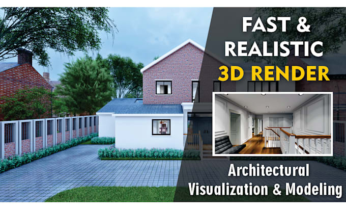 create exterior, interior, and 3d floor plan renderings