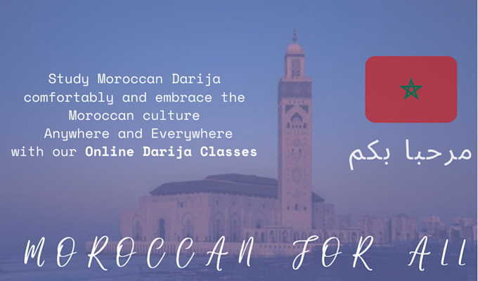 teach you moroccan arabic darija to be confident at any level