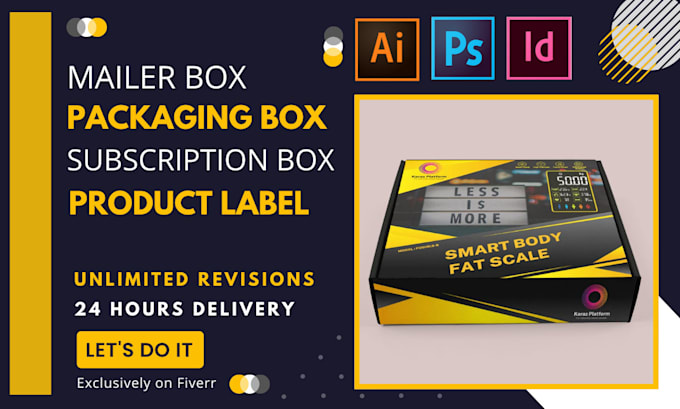 do subscription box, mailer box, packaging box with 3d mockup