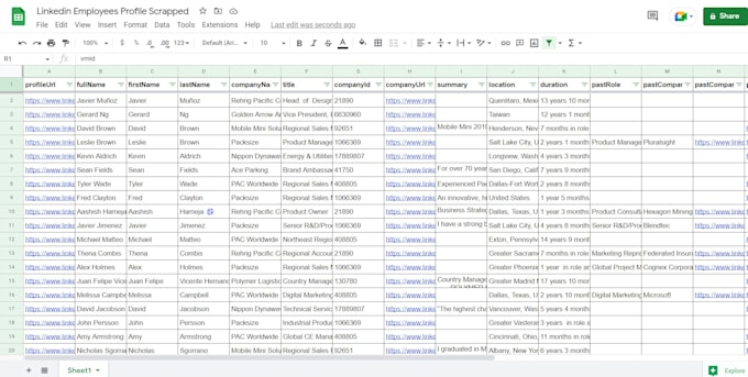 do linkedin scrapping with all required details