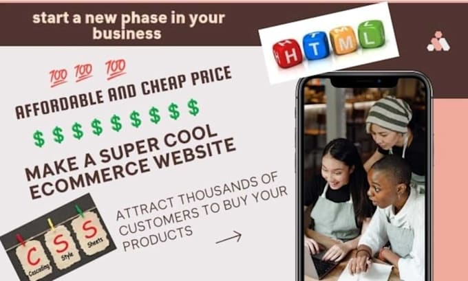 Make you an ecommerce website with html and css by Rudraksha335 | Fiverr