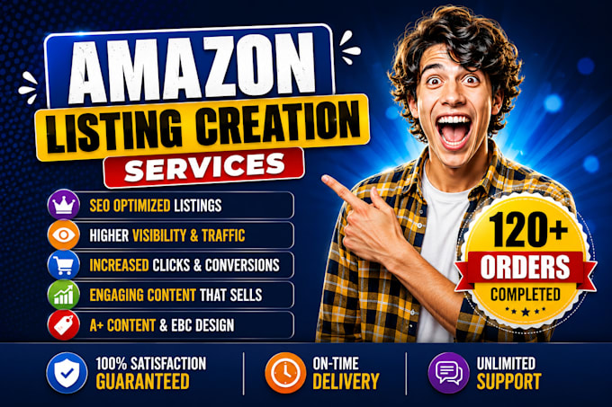 create amazon product listing copywriting or amazon description