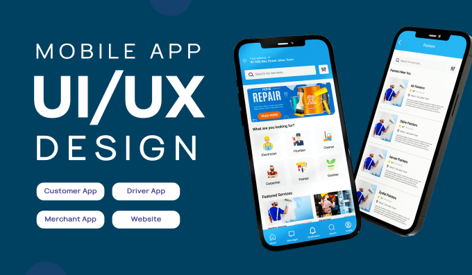 do mobile app UI UX for ios or android using figma