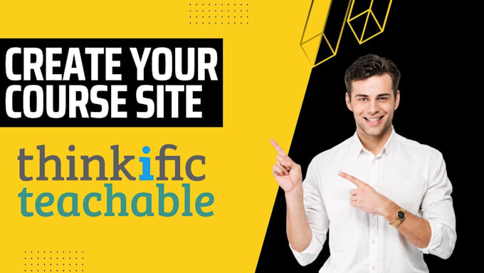 build your thinkific teachable kajabi online course website