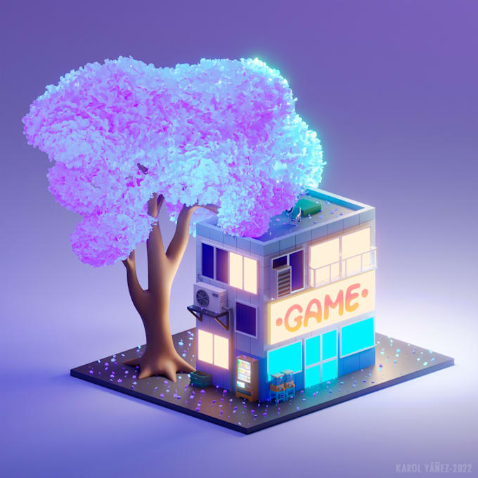 model your 3d diorama