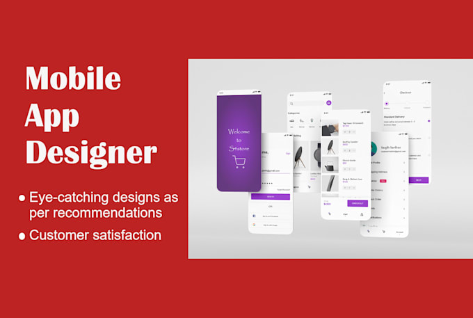 Create mobile app ui design, ui ux design for mobile app by ...