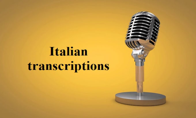 transcribe your italian podcast