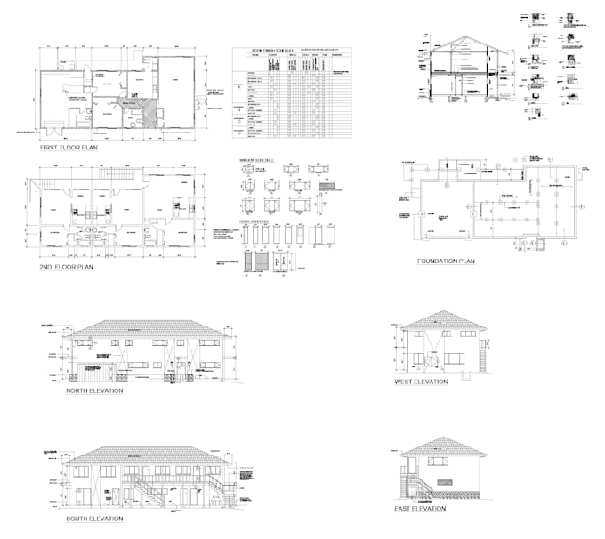 draft  any architectural sketches