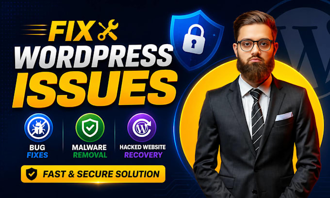 fix wordpress website issues bug malware removal security hacked virus websites