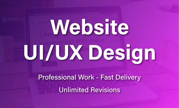 design profession website UI using figma or xd