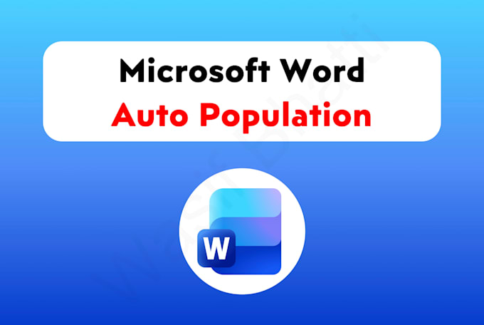 auto populate and autofill a microsoft ms word document