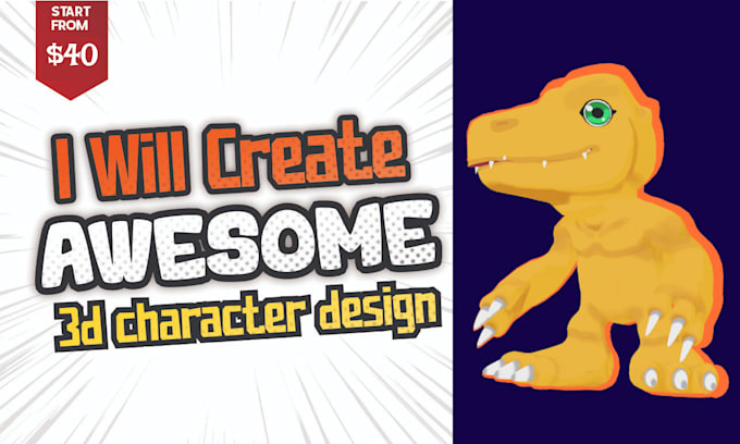 model game ready 3d character with anime style
