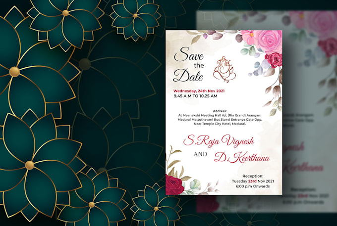 make indian wedding invitation video