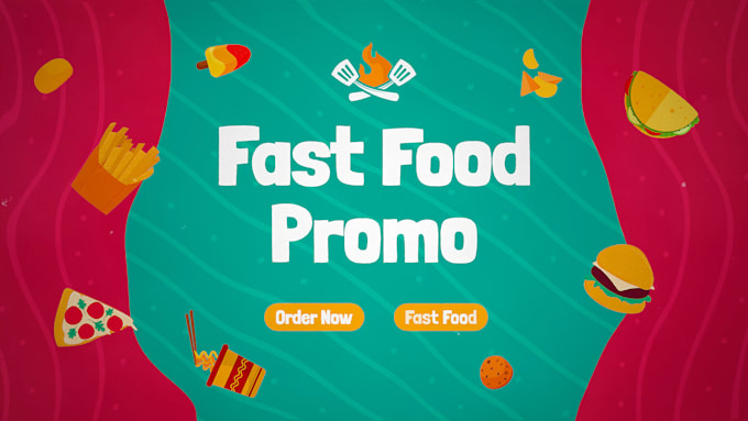 make eye catching food menu promo video