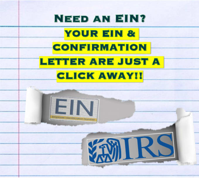 Hire a freelancer to obtain your ein and confirmation letter for your entity